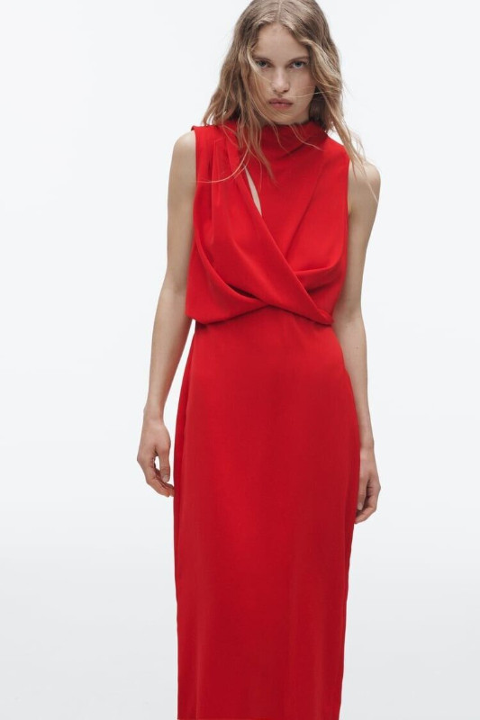 DRAPED ZARA DRESS FOR SALE in Women's - Dresses & Skirts in City of Toronto