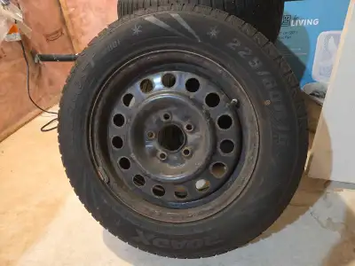 Winter tires that were previously on a Buick allure. 3 of them used for 2 seasons and 1 was used for...