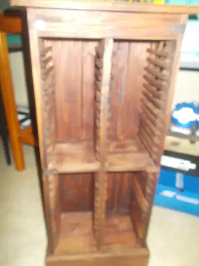 (SOLD) Wooden CD Rack/Stand, View more