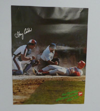 VINTAGE EARLY 1980S 7-UP GARY CARTER WALL POSTER