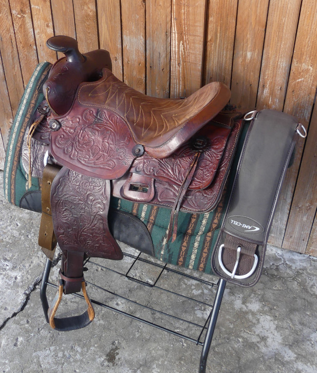 Selle Western 14,5 po. dans Accessoires pour bétails et chevaux  à Lanaudière - Image 2