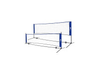 Amzdeal 17ft-5.1m Portable Badminton Volleyball Net Set Blue