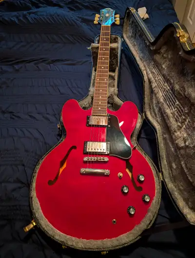 Epiphone Gibson inspired ES335 IG, Cherry Semi Hollow Body, ,, View more