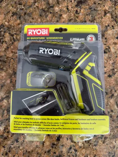 Brand New sealed Ryobi 4V Quickturn cordless screwdriver, View more