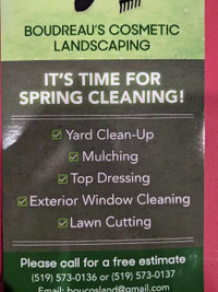 Spring Clean up and Reliable Weekly or Bi-weekly Lawn Cutting