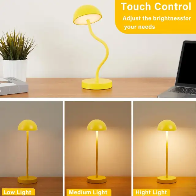 Cordless Mushroom Shape Rechargeable Table Lamp in Indoor Lighting & Fans in Markham / York Region - Image 6