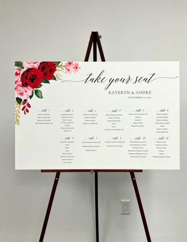 Wedding Sign Custom Wedding / event signs BUDGET + HIGH Quality in Hobbies & Crafts in Mississauga / Peel Region