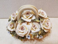 Mother's Day - Porcelain Flowers in a Basket