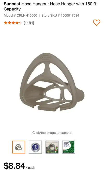 Suncast garden hose hanger , View more