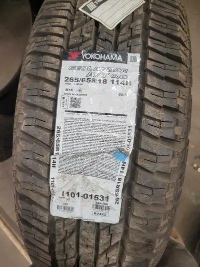 New Yokohama Geolander A/T 265/65R18 $200 Mounting and balancing option available
