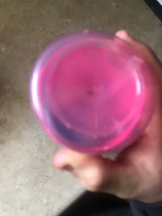 Pink and Blue Water Bottle with purple lid in Other in Barrie - Image 6
