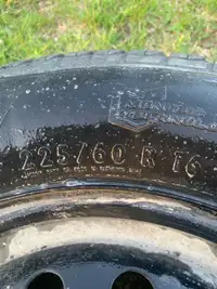 225 60 R16 Single All season (5 bolt 115mm/4.52")  tire and rim