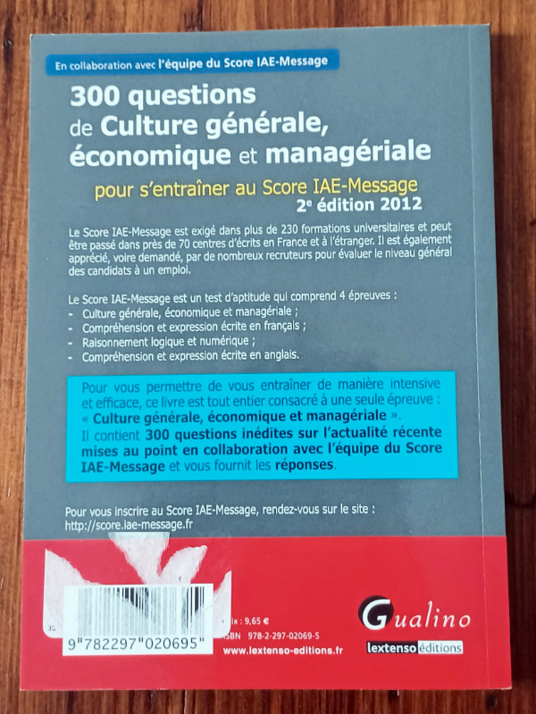 Livre de Culture Générale Questions Réponses dans Autre  à Ville de Québec - Image 2
