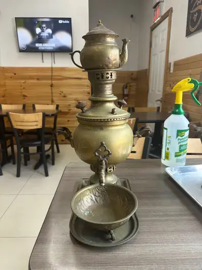 antique russian samovar bought in iran over 20 years ago, selling as i am downsizing $300 obo