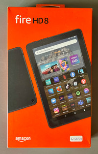 Brand New Amazon Fire HD 8 Tablet with Case