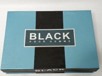 Black Pour Homme Gift Set  3.4 Oz EDT Shower Gel  6.8 Aftershave