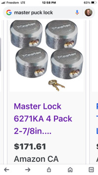 Master Puck Locks (4)