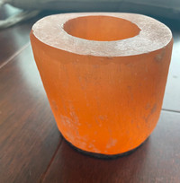Large Orange Selenite Candle Holder Crystal, Tea Light
