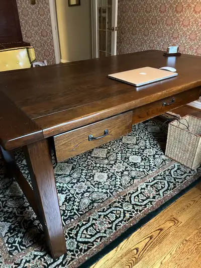 pottery barn desk, file cabinet and credenza, View more