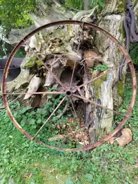 Farm Rake Wheel - Autumn Decor