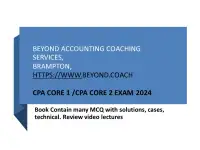 Online full tutoring CPA Core 1 & 2 2024 ON