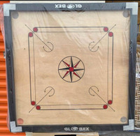 BRAND NEW CARROM 33”33” WITH COIN & STRIKER 