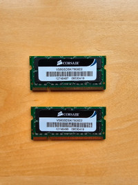CORSAIR — 8GB Dual Channel DDR2 SODIMM Memory Kit – Used ($80)