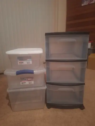 4 New Storage- Organizer Container/Bins, View more