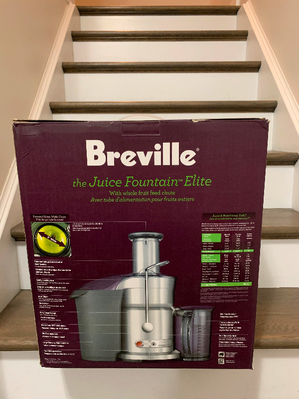 Breville Juice Fountain in Processors, Blenders & Juicers in St. Catharines