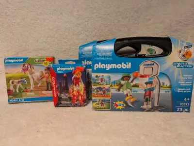 Playmobil play sets. All sets are new in packaging. Please refer to pictures for pricing. Located in...