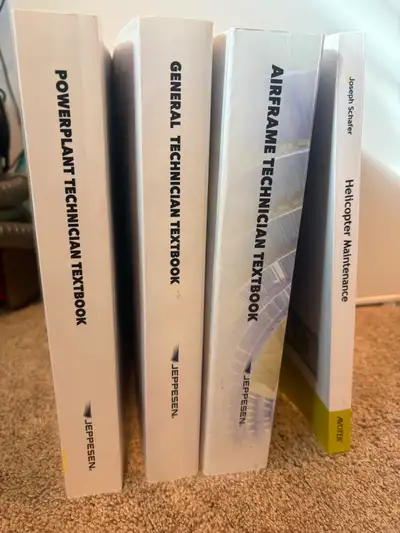 Great condition aircraft technician books. I only used them once for a course. There is no hand writ...