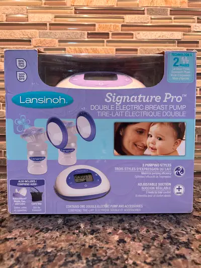Brand New, Never Used, Never Opened. Safety Seal still intact. Lansinoh Double Electric Brest Pump 2...