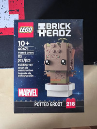 Lego Marvel Brickheadz 40671 Potted Groot Brand New In Box