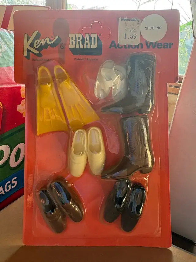 Mattel Ken and Brad Action Wear Shoe Set