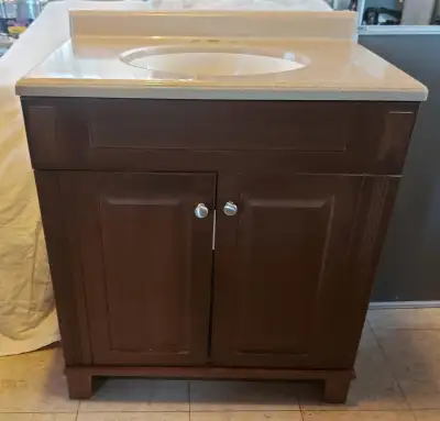 Bathroom Vanity with Porcelain Countertop Sink, View more
