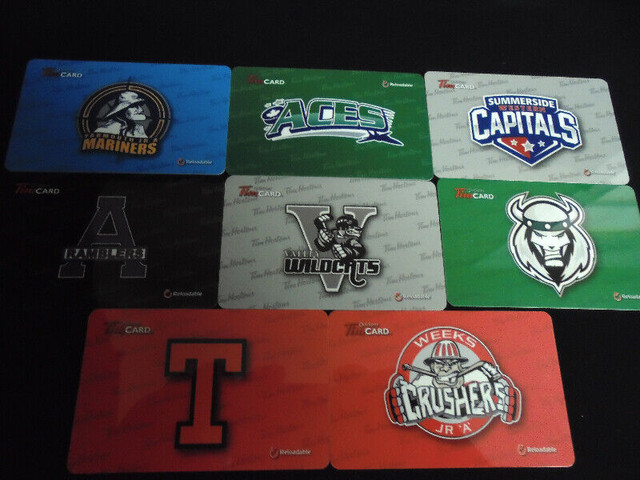 Tim Horton's Loadable Gift Cards from The MJHL in Arts & Collectibles in Moncton