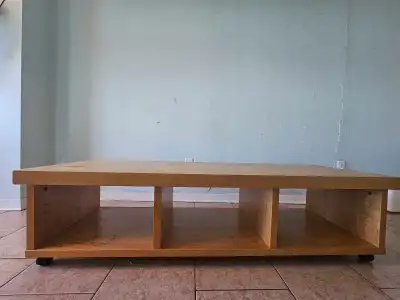 Wooden TV Table (Needs to go ASAP) negotiable, View more