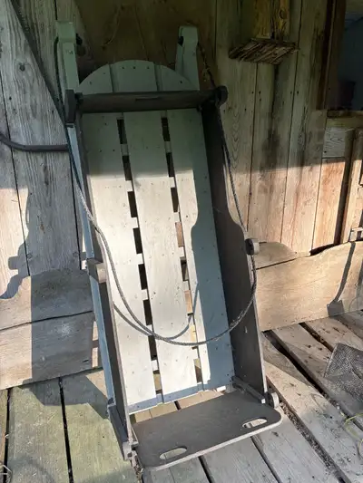 Vintage Wooden Sleigh, View more