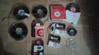 11 Reel to reel tapes various sizes