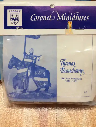 Thomas de Beauchamp Knight Metal Soldier Miniature Kit (New), View more