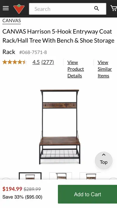 Entry way hall tree, View more