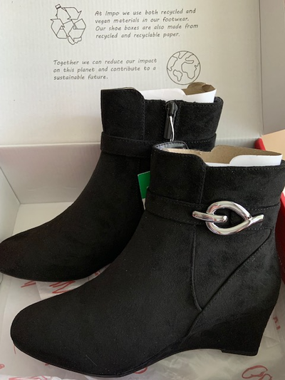 New Ladies Black Suede Boots, View more