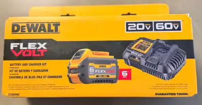 DEWALT 20V/60V Max Flexvolt 6AH Battery and Charger, View more