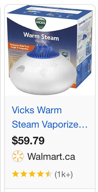 Vicks steamer, View more
