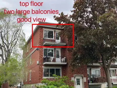 A spacious 937sqft 4 1/2 in Ahuntsic Metro Sauvé