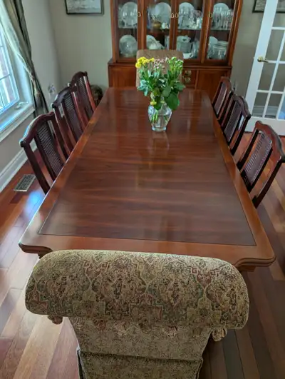 Dining Set Table 6 Chairs and Dining Hutch, View more