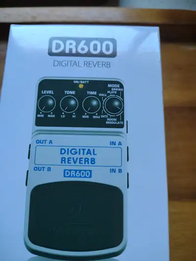 Behringer DR 600 reverb pedal new in box., View more