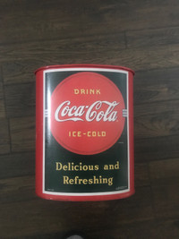 Coca Cola garbage can