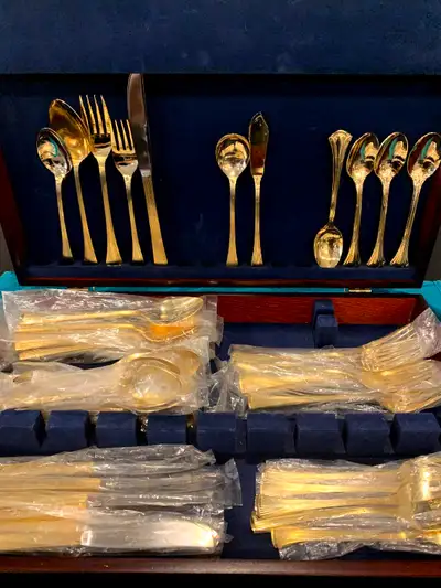 Northcraft 24 gold plated japan cutlery set, View more