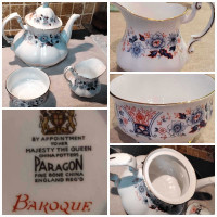 Very Rare Find Paragon "Baroque " Teapot Set, 